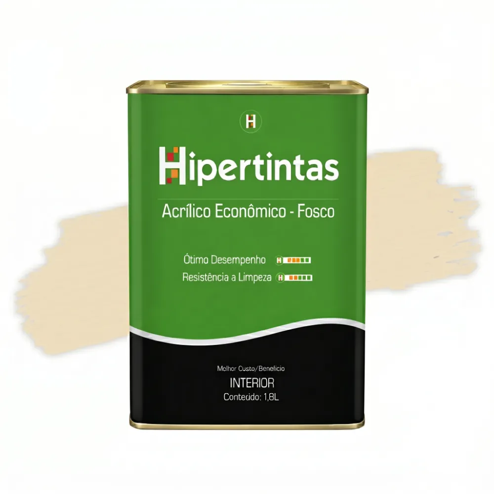 Tinta Acrílica Econômica Palha 18L Hipertinta